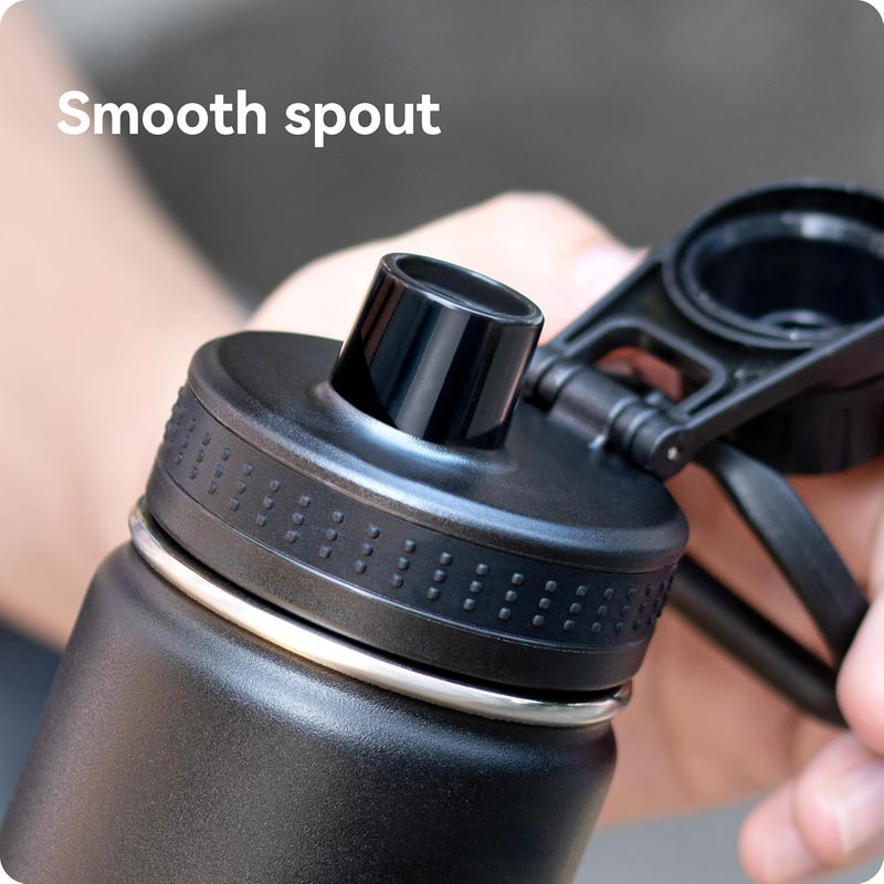 Prurex Replacement Spout Lid for Hydro Flask Wide Mouth Bottles (12/16/18/22/32/40/64oz) – 2.28" Leak-Proof Sports Cap Accessory, Secure Fit - Image 2